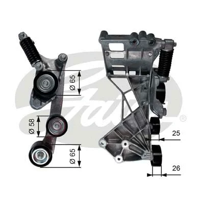 Belt Tensioner, V-ribbed belt (T39136)