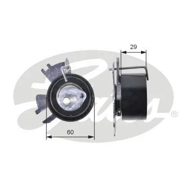 Tensioner Pulley, timing belt (T43231)