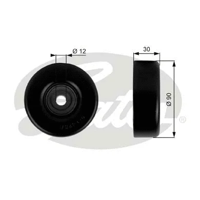 Deflection/Guide Pulley, V-ribbed belt (T38020)