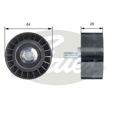 Deflection/Guide Pulley, timing belt (T42170)