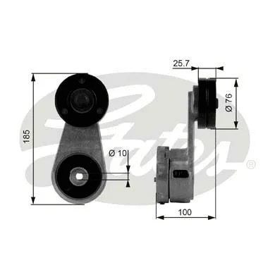 Belt Tensioner, V-ribbed belt (T38434)