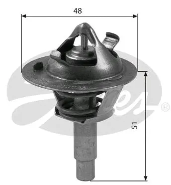 Thermostat, coolant (TH38490G1)