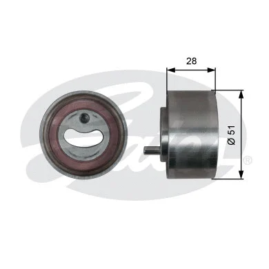 Tensioner Pulley, timing belt (T41319)