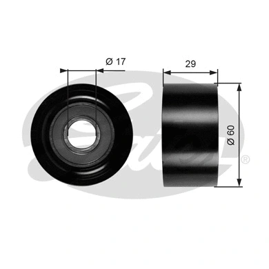 Deflection/Guide Pulley, V-ribbed belt (T36084)