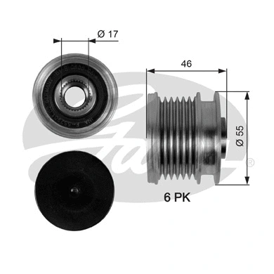 Alternator Freewheel Clutch (OAP7092)