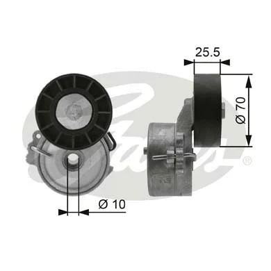 Belt Tensioner, V-ribbed belt (T38392)