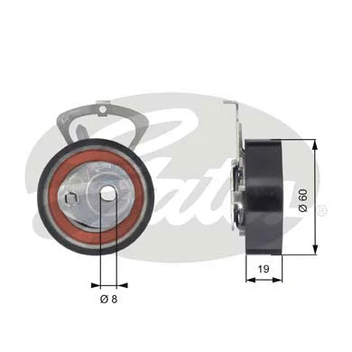 Tensioner Pulley, timing belt (T43140)
