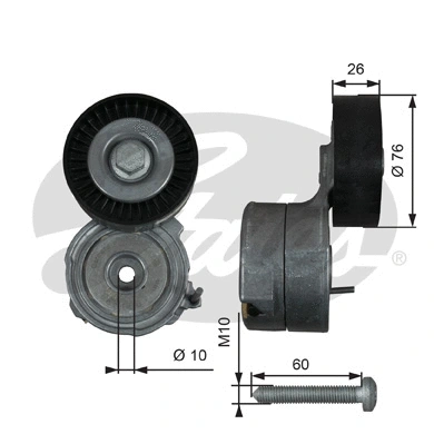 Belt Tensioner, V-ribbed belt (T38423)
