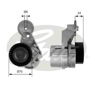 Belt Tensioner, V-ribbed belt (T39025)