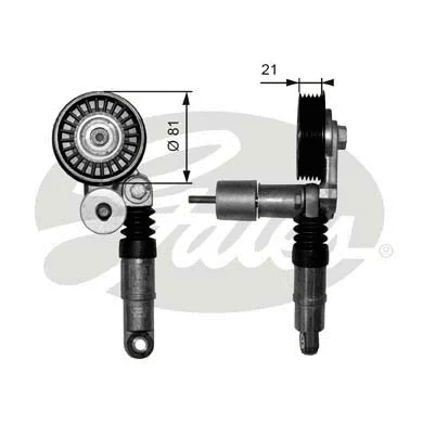 Belt Tensioner, V-ribbed belt (T38306)
