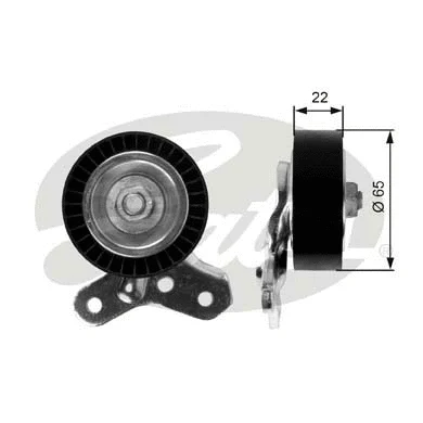 Deflection/Guide Pulley, V-ribbed belt (T36106)