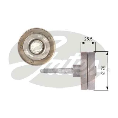 Deflection/Guide Pulley, V-ribbed belt (T36382)
