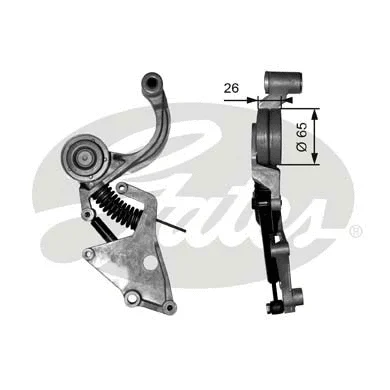 Belt Tensioner, V-ribbed belt (T38404)