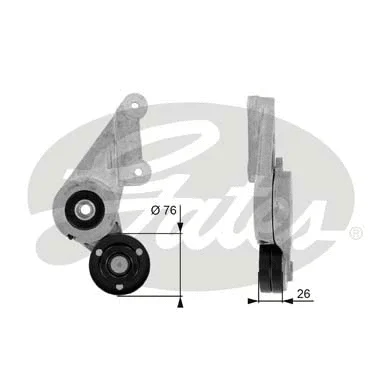 Belt Tensioner, V-ribbed belt (T38304)
