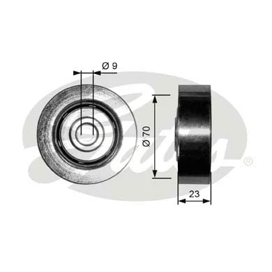 Deflection/Guide Pulley, V-ribbed belt (T36297)
