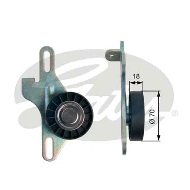 Tensioner Pulley, V-ribbed belt (T39143)