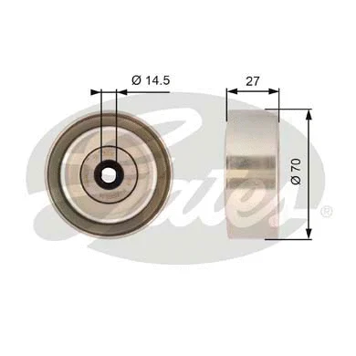 Deflection/Guide Pulley, V-ribbed belt (T36387)