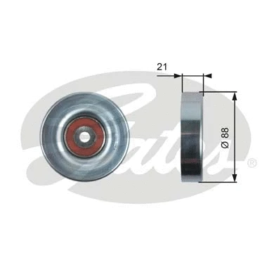 Deflection/Guide Pulley, V-ribbed belt (T36395)