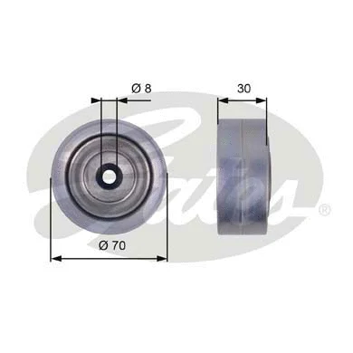 Deflection/Guide Pulley, V-ribbed belt (T36386)