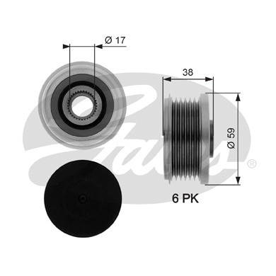 Alternator Freewheel Clutch (OAP7077)