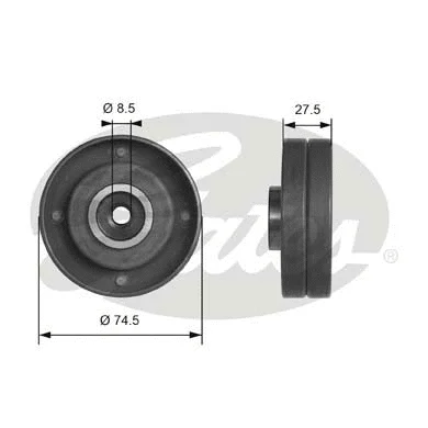 Deflection/Guide Pulley, timing belt (T41174)
