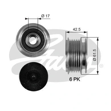 Alternator Freewheel Clutch (OAP7047)