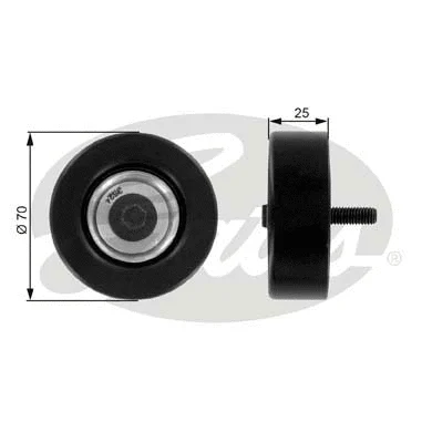 Deflection/Guide Pulley, V-ribbed belt (T36175)