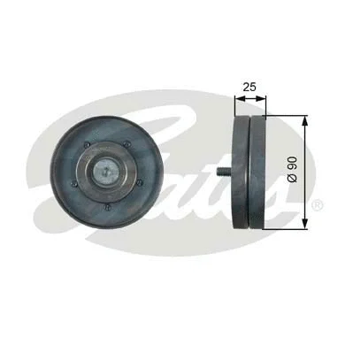 Deflection/Guide Pulley, V-ribbed belt (T36436)