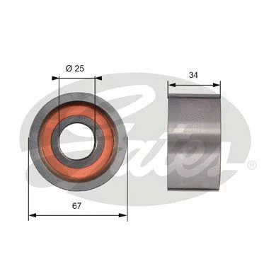 Deflection/Guide Pulley, timing belt (T41178)