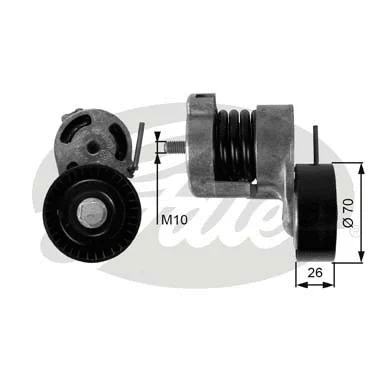 Belt Tensioner, V-ribbed belt (T39010)