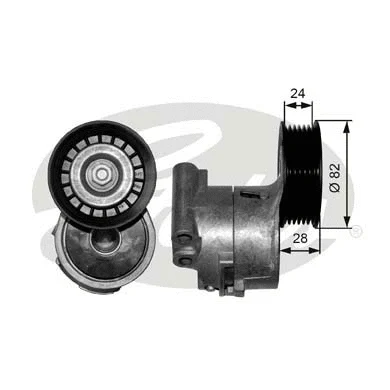 Belt Tensioner, V-ribbed belt (T38343)