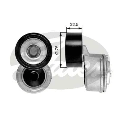 Belt Tensioner, V-ribbed belt (T38640)