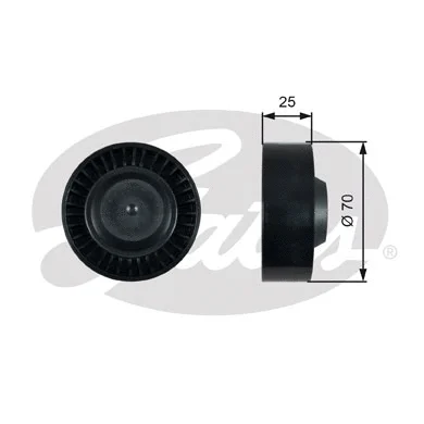 Tensioner Pulley, V-ribbed belt (T36475)