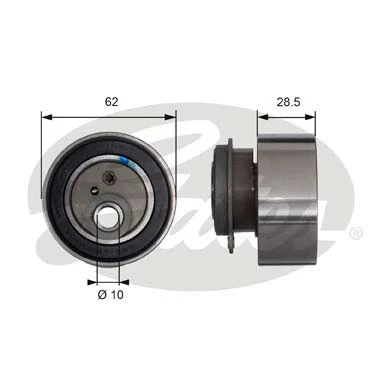 Tensioner Pulley, timing belt (T41091)