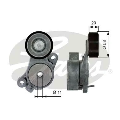 Belt Tensioner, V-ribbed belt (T39040)