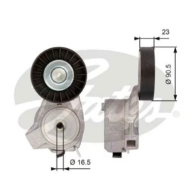 Belt Tensioner, V-ribbed belt (T38226)