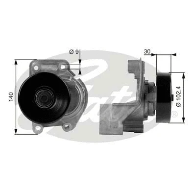 Belt Tensioner, V-ribbed belt (T38173)