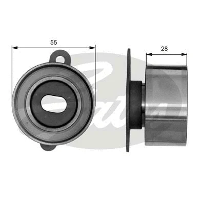 Tensioner Pulley, timing belt (T41019)