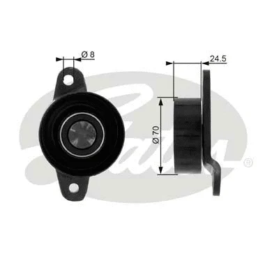 Deflection/Guide Pulley, V-ribbed belt (T36036)
