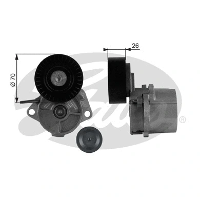 Belt Tensioner, V-ribbed belt (T38223)