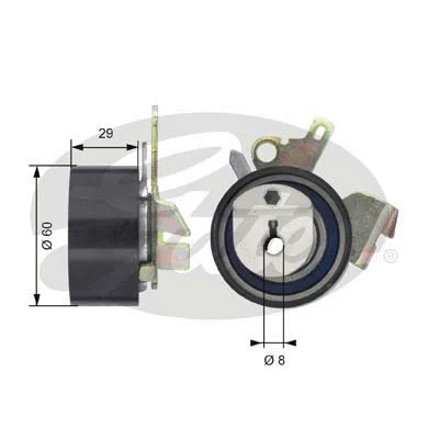 Tensioner Pulley, timing belt (T43074)