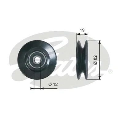 Deflection/Guide Pulley, V-belt (T36606)