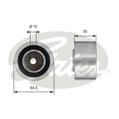 Deflection/Guide Pulley, timing belt (T42152)