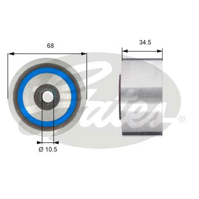 Deflection/Guide Pulley, timing belt (T42203)