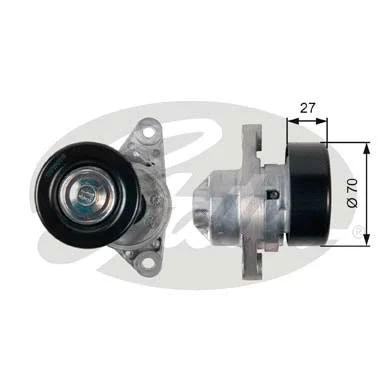 Belt Tensioner, V-ribbed belt (T38273)