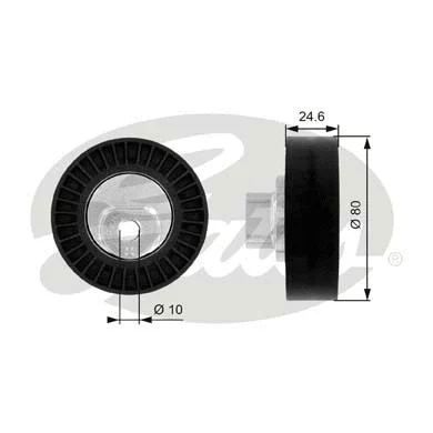 Deflection/Guide Pulley, V-ribbed belt (T38069)