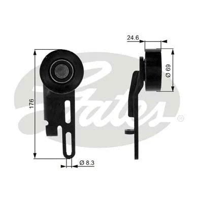 Tensioner Pulley, V-ribbed belt (T36071)