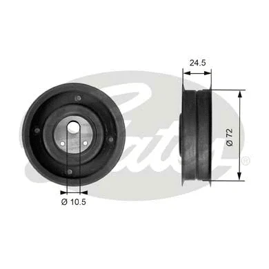 Tensioner Pulley, timing belt (T41079)