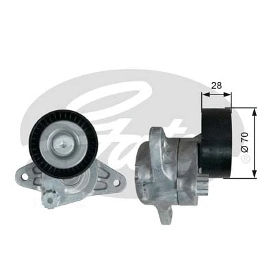 Belt Tensioner, V-ribbed belt (T39348)