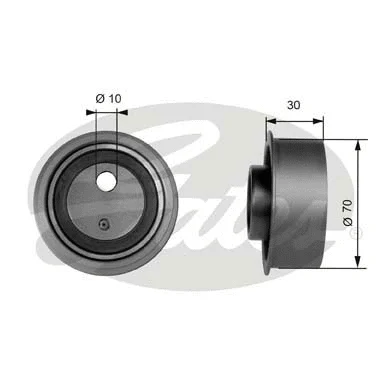 Tensioner Pulley, timing belt (T41041)